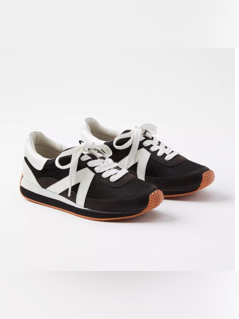 LOFT Black and White Women's Retro Sneakers